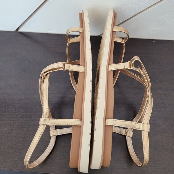 NEW Sun + Stone Womens Juune Rose Gold Strappy Sandals Size 11M - Picture 4 of 8